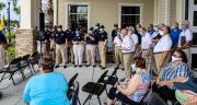 9/11/2020 Veterans Club flagpole dedication at Lakehouse