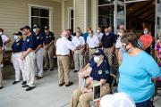 9/11/2020 Veterans Club flagpole dedication at Lakehouse